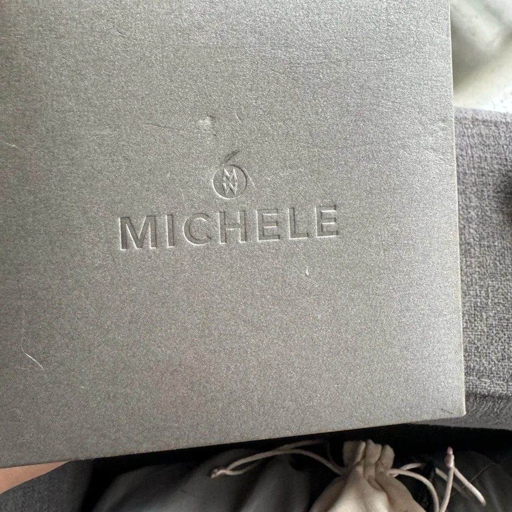 Michele Stainless Steel Diamond Watch - Picture 8 of 8